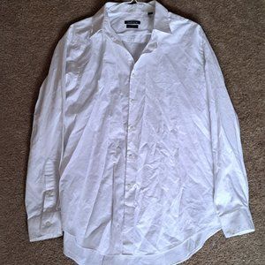 Mens Van Heusen White Button Down Shirt